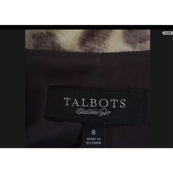 NWOT Talbots Vintage Leopard Print Jacket Size 8 - Picture 7 of 8